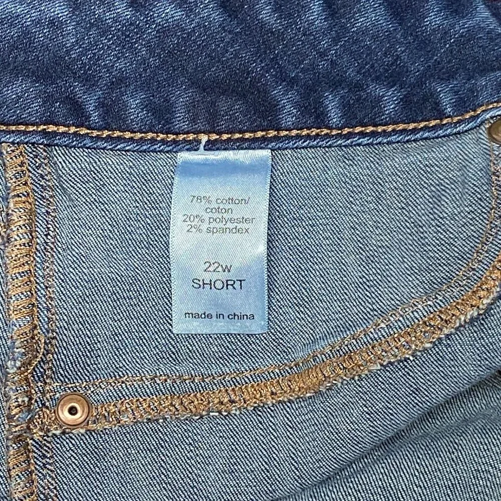 Maurices High Rise Skinny Stretch Jeans Jeggings 22W Short Medium Wash Denim - Picture 11 of 12